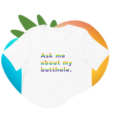 TUSHY Rainbow Butthole T-shirt