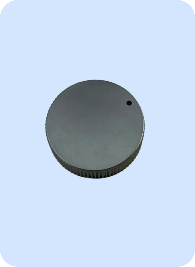 Matte Silver Pressure Knob for Fresh